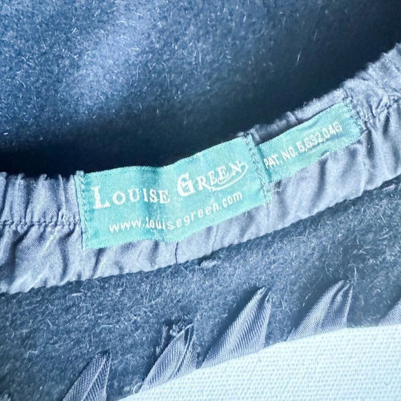 Louise  Green Black Felt Cloché Retro Style Hat - Picture 11 of 11